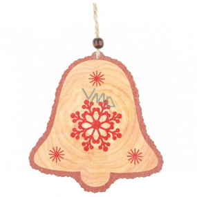 Wooden bell for hanging 12 cm