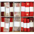 Ditipo Fabric ribbon with wire Red with gold edge 3 mx 25 mm