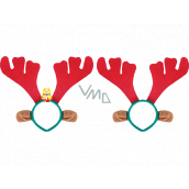 Rappa Christmas reindeer headband with ears for children 1 piece
