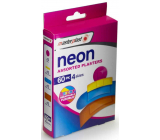 Masterplast Neon Assorted Plasters waterproof patch 4 sizes 60 pieces