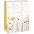 Ditipo Gift kraft bag 22 x 10 x 29 cm Beige meadow flowers