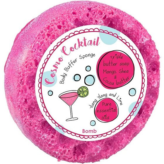 Bomb Cosmetics Cosmo Coctail natural shower massage sponge with fragrance 200 g