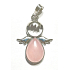 Rose Angel guardian pendant natural stone 3,5 x 2,5 mm, stone of love