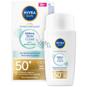 Nivea Sun Derma Skin Clear OF 50+ Light Sunscreen 40 ml