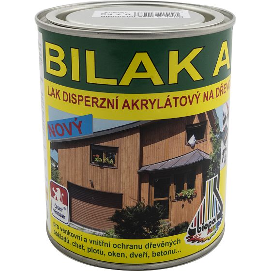 Bilak A 0000 high gloss dispersion varnish for wood, transparent, 0.7 kg