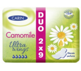 Carine Ultra Wings Camomile intimate inserts Duo 2 x 9 pieces