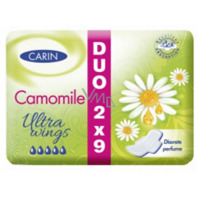 Carine Ultra Wings Camomile intimate inserts Duo 2 x 9 pieces