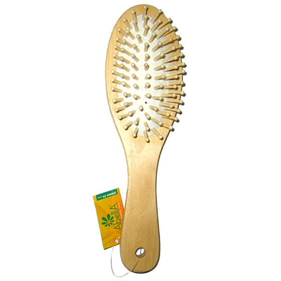 Abella Wooden hair brush oval small 1 piece