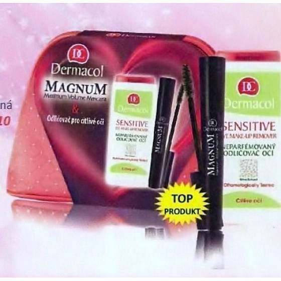 Dermacol Magnum Mascara For beautiful eyes, cosmetic set