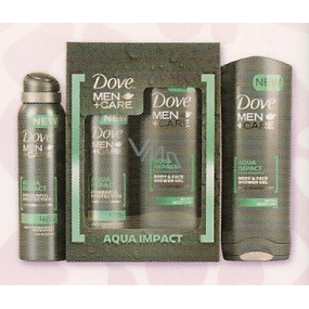 Dove Men + Care Aqua Impact shower gel 250 ml + antiperspirant 150 ml, cosmetic set