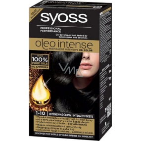 Syoss Oleo Intense Color hair dye without ammonia 1-10 Intense Black