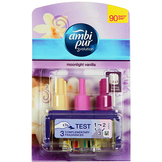 Ambi Pur 3 Volution Moonlight Vanilla electric air freshener refill 3 x 20 ml