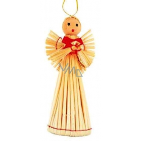 Straw angel figurine 17 cm