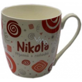 Nekupto Twister mug named Nikola red 0.4 liter