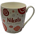 Nekupto Twister mug named Nikola red 0.4 liter