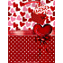 Nekupto Gift paper bag 23 x 18 x 10 cm Hearts and polka dots 1 piece 820 30 BM