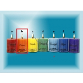 Lima Chakra Exotic scented candle orange cylinder 50 x 65 mm 120 g