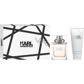 Karl Lagerfeld Eau de Parfum perfumed water for women 85 ml + body lotion 100 ml, gift set