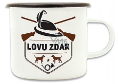 Bohemia Gifts & Cosmetics Plecháček s potiskem pro myslivce Lovu zdar 8 cm