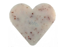 English Soap Peach natural perfumed soap Heart in organza 20 g