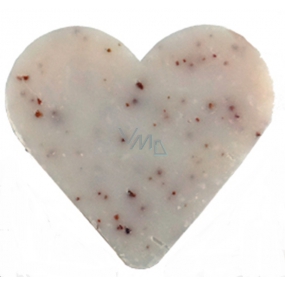 English Soap Peach natural perfumed soap Heart in organza 20 g