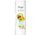 Dove Nourishing Secrets Povzbuzující rituál tělové mléko s avokádovým olejem a extraktem z měsíčku lékařského 250 ml