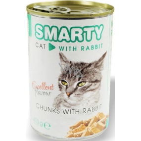 Smarty Chunks Cat with rabbit complete cat food 410 g