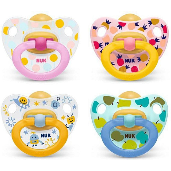 Nuk Classic Happy Kids latex comforter 0-6 months 1 piece in a package, various colors
