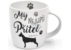 Nekupto Pets ceramic mug Doberman 300 ml