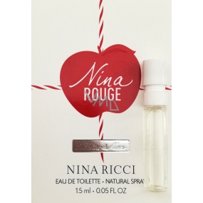 Nina Ricci Nina Rouge Eau de Toilette for women 1,5 ml with spray, vial