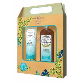 Biotter GlySkinCare Argan oil hair shampoo 250 ml + shower gel 250 ml, for a healthy and shiny look cosmetic set