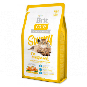Brit Care Cat Rice + Salmon super premium hypoallergenic complete food for adult cats 2 kg