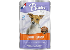 Plaisir Dog chicken pieces with vegetables complete food for adult dogs pouch 100 g