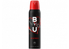 BU Heartbeat deodorant spray for women 150 ml