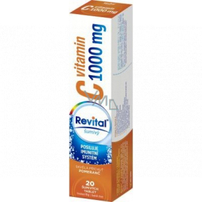 Revital Vitamin C Orange food supplement for normal immune function 1000 mg 20 effervescent tablets