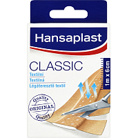 Hansaplast Classic Textile Bandage, 6 cm × 1 m