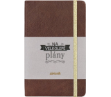 Albi Gift journal pad medium brown For grand plans 11 x 17 cm