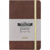 Albi Gift journal pad medium brown For grand plans 11 x 17 cm