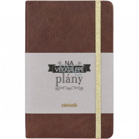 Albi Gift journal pad medium brown For grand plans 11 x 17 cm