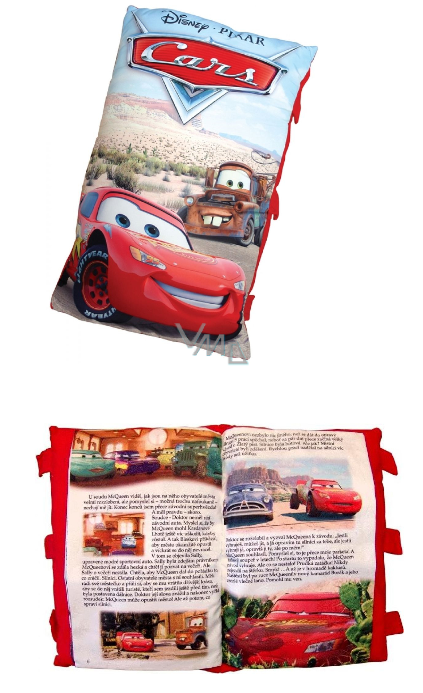 Disney Cars Cars Pillow book hiding a fairy tale 43 x 29 x 10 cm