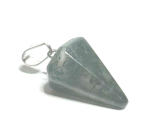 Crystal with actinolite Pendulum natural stone 2,2 cm, stone of stones