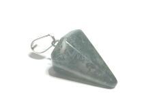 Crystal with actinolite Pendulum natural stone 2,2 cm, stone of stones
