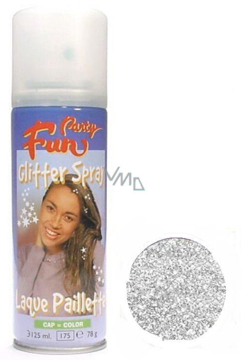 Goodmark Party Fun Glitter Hairspray Silver Spray 125 ml VMD