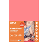 Apli Colored papers A4 Fluo pink 170 g 50 sheets