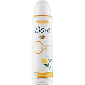 Dove 0% ALU Citrus and Peach deodorant, 150 ml