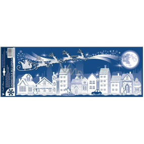 Window film Christmas City with glitter 21 x 59,5 cm