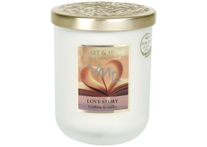 Heart & Home Love Story Soy scented candle large burns up to 75 hours 320 g