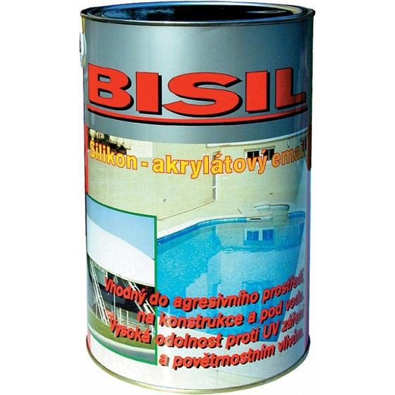 Bisil waterproof paint for concrete, waterproof, 0101 gray, 3.5 kg