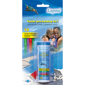 Laguna tester 4v1, pH test strips, 10 pcs in packaging Laguna tester 4v1, pH test strips, 10 pcs in packaging