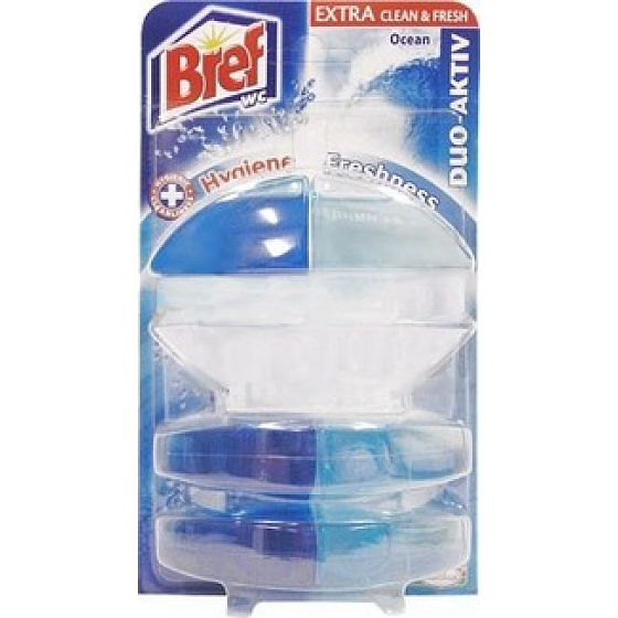 Bref Duo Active Extra Clean & Fresh Ocean toilet gel 60 ml + 2x refill